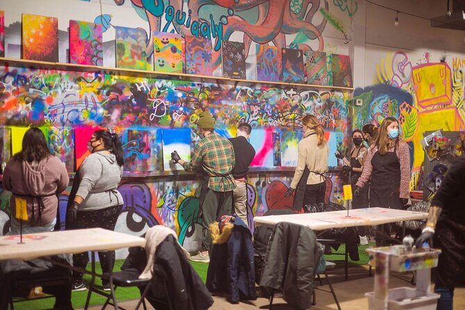 BYOB Spray Paint and Sip at Studio W.I.P. - Quick Hits Before You Go