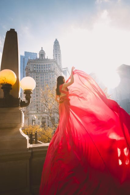 Chicago Luxury Flying Dress Photoshoot - Who should book this flying dress photoshoot