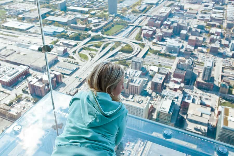 Chicago: Willis Tower Skydeck and The Ledge Ticket - Museum-style exhibits that teach you where to look out