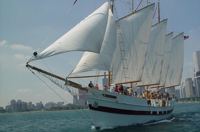 Sail on Tall Ship Windy, join us for our "Chicago Skyline Sail" - The 1-hour timeline: two key moments on the water